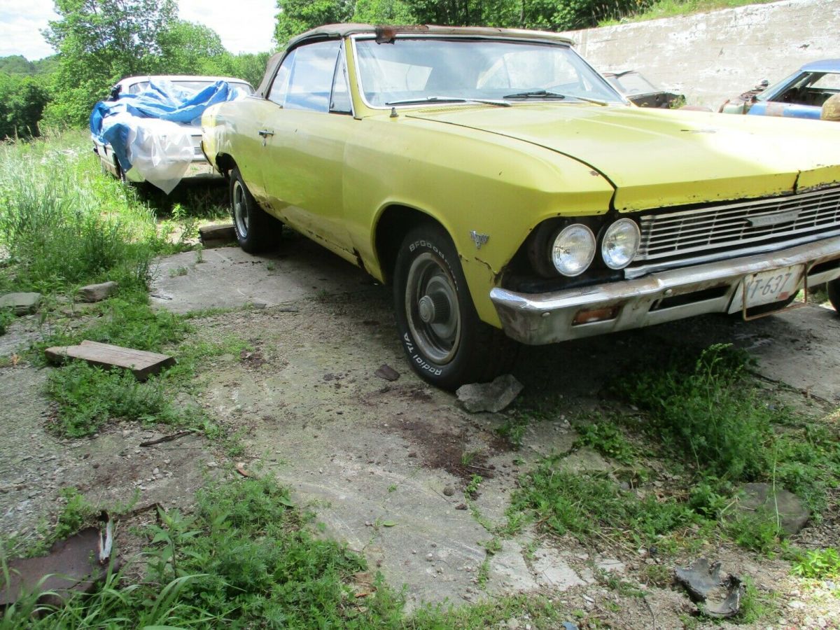 1966 chevrolet chevelle malibu convertible restoration project 327 auto