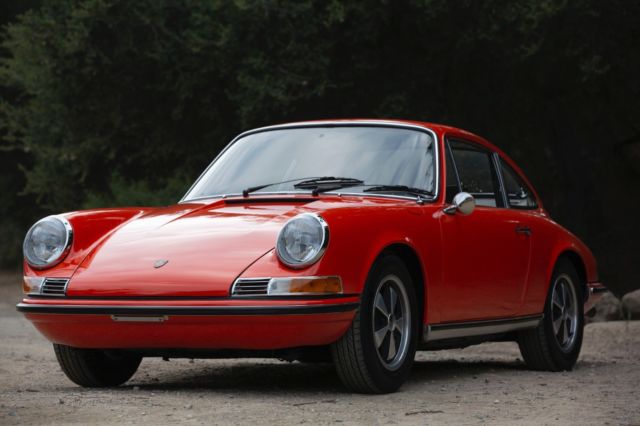 1970 porsche 911t tangerine coupe no reserve!