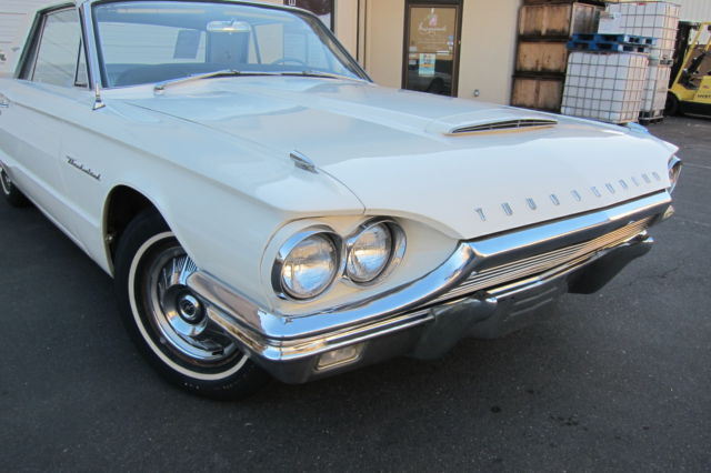 ford thunderbird 390v8 great cruiser t-bird! classic wimbledon white 64 65 66