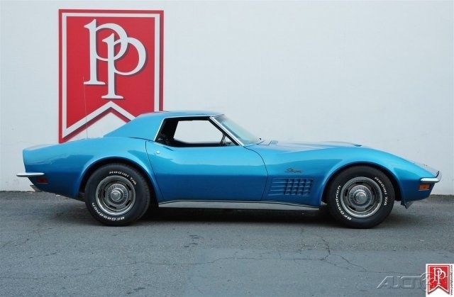 1970 corvette ls5 convertible, 454/390hp v8, 4-speed, mulsanne blue met