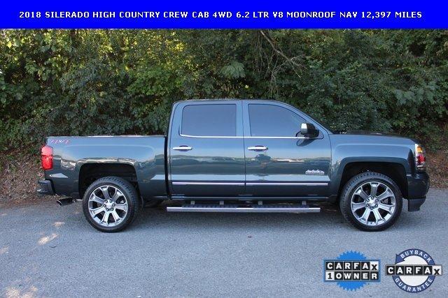 used 2018 chevrolet silverado 1500 4x4 crew cab high country knoxville, tn 37912 for sale in knoxville, tennessee