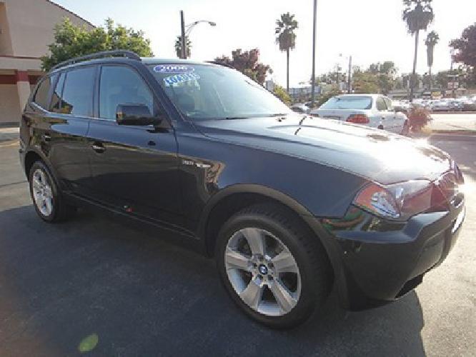 obo 2006 bmw x3 jet black navigation clean title suv in los angeles, ca
