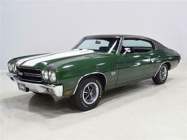 1970 chevrolet chevelle 11679 miles forest green hardtop 454 cubic inch ls6 v8