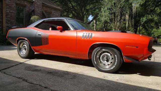 1971 plymouth barracuda 1 miles orange coupe 426 hemi manual