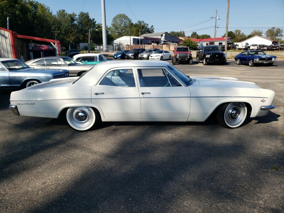 1966 chevrolet bel air white rwd automatic lux