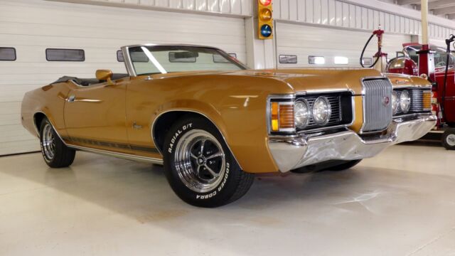 1972 mercury cougar xr-7 5303 miles gold convertible 351 automatic