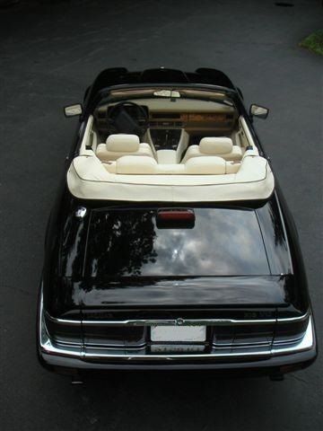 1994 jaguar xjs convertible black with black top and cream interior