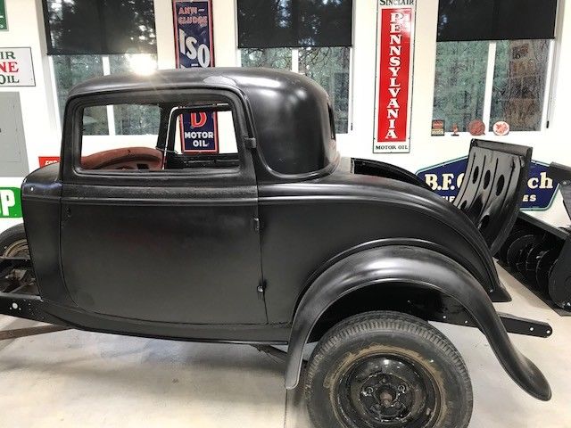 1932 ford 3 window coupe, uncut, unchopped, real henry steel. rare find!