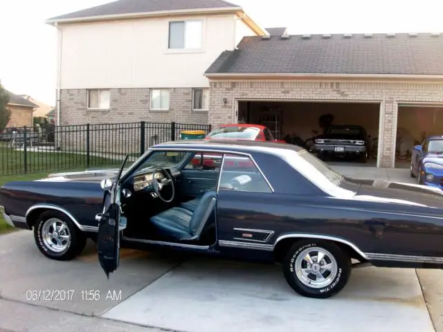 sharp 1965 olds 442 hardtop - midnight blue - 400 v8 - 69,000 miles - cragar ss