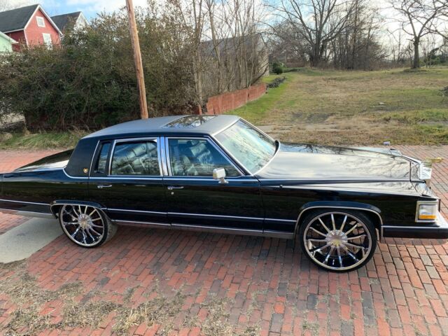 1991 cadillac fleetwood brougham d'elegance 97k moonroof 24" wheels new paint