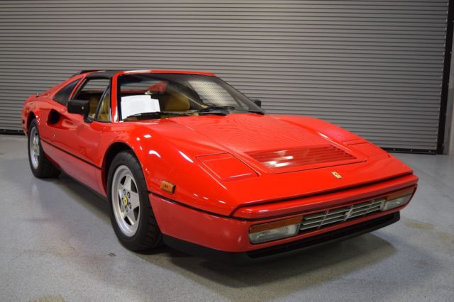 1989 ferrari 328gts red/tan collector quality excellent records and ownership