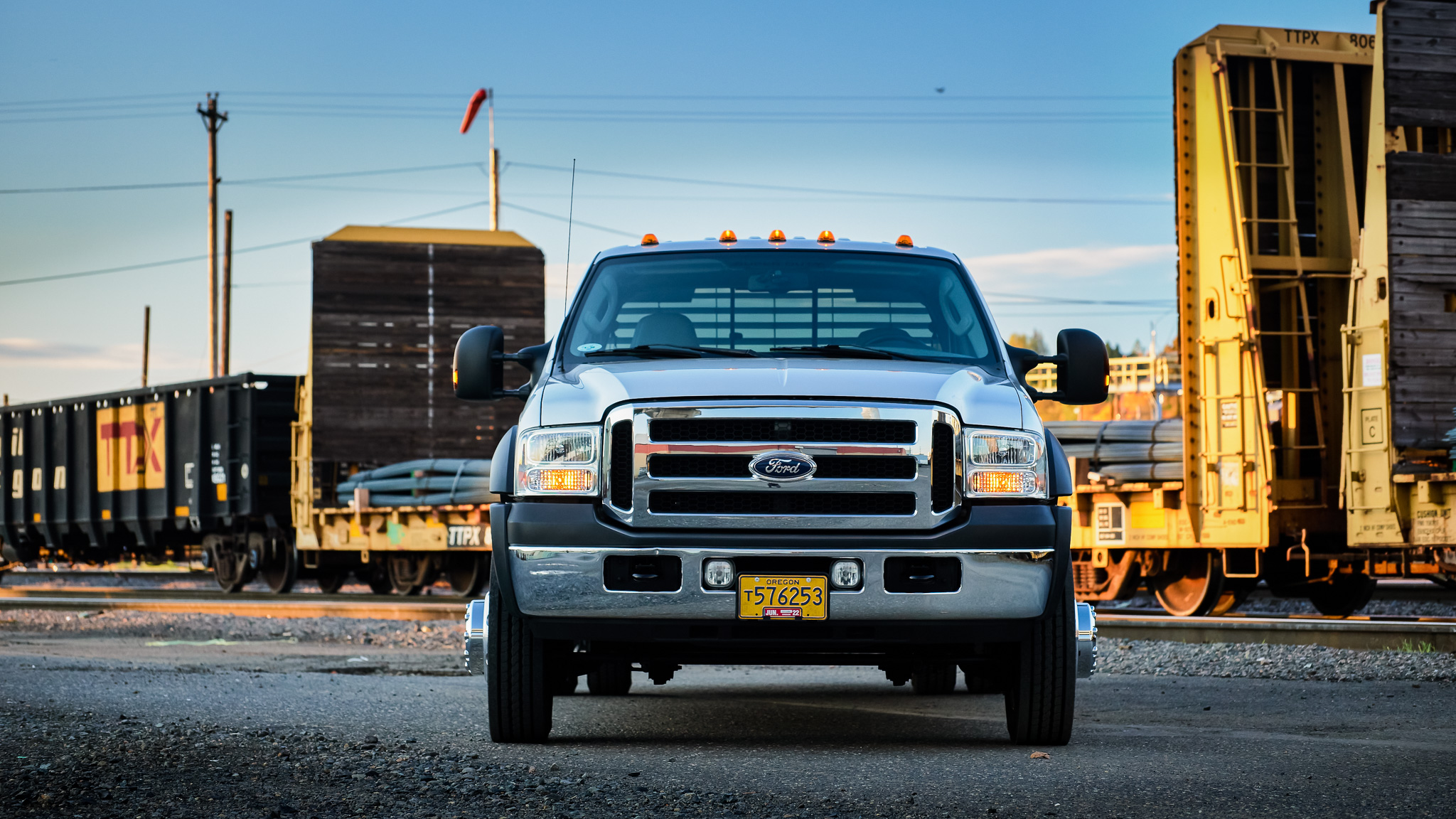 2007 ford f-550 super duty turbo diesel flatbed conversion