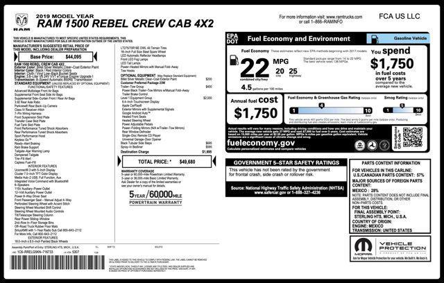 2019 ram 1500 rebel