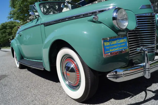 1940 special deluxe convertible with power top - ca car - gorgeous restoration!