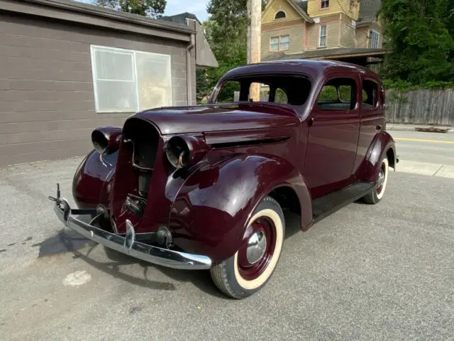 1937 plymouth sedan split window beautiful paint hot rods
