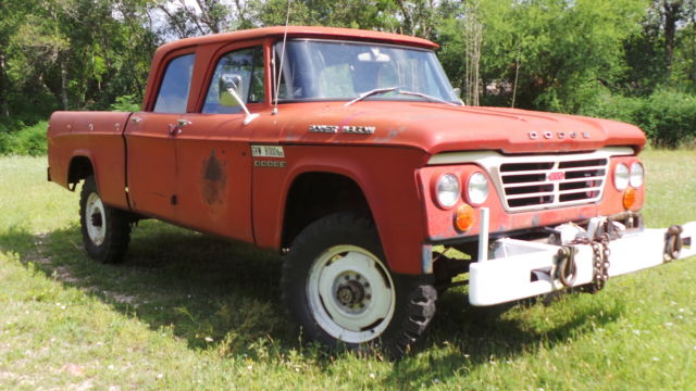 1963 dodge power wagon crew cab, with pto winch, original survivor