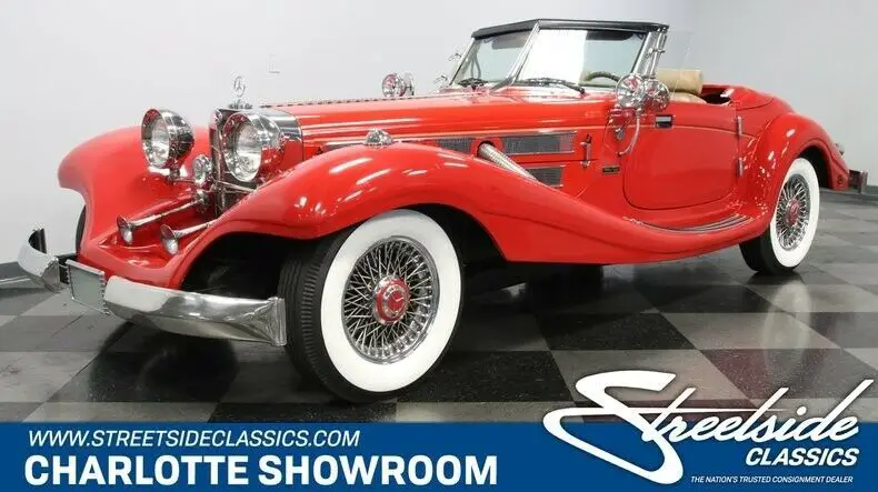 classic vintage chrome german luxury drop rag top wire wheels tan vinyl interior