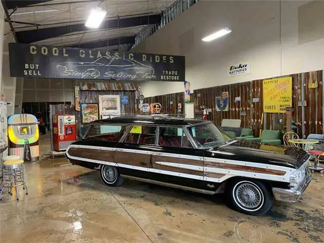 1964 ford country squire wagon, black with 27,694 miles available now!