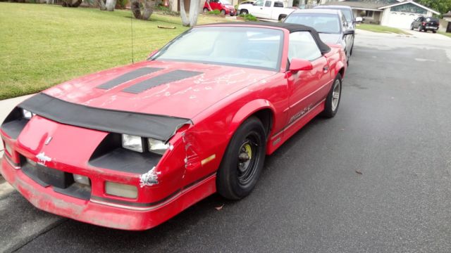 1989 camaro z28 iroc z28 convertable one owner car all original