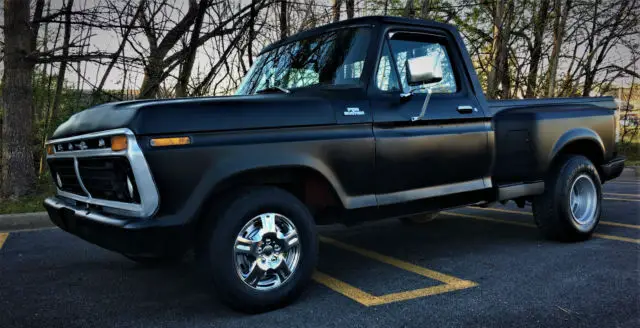 1978 ford f150 ranger xlt shortbed custom pickup truck hot rod black primer