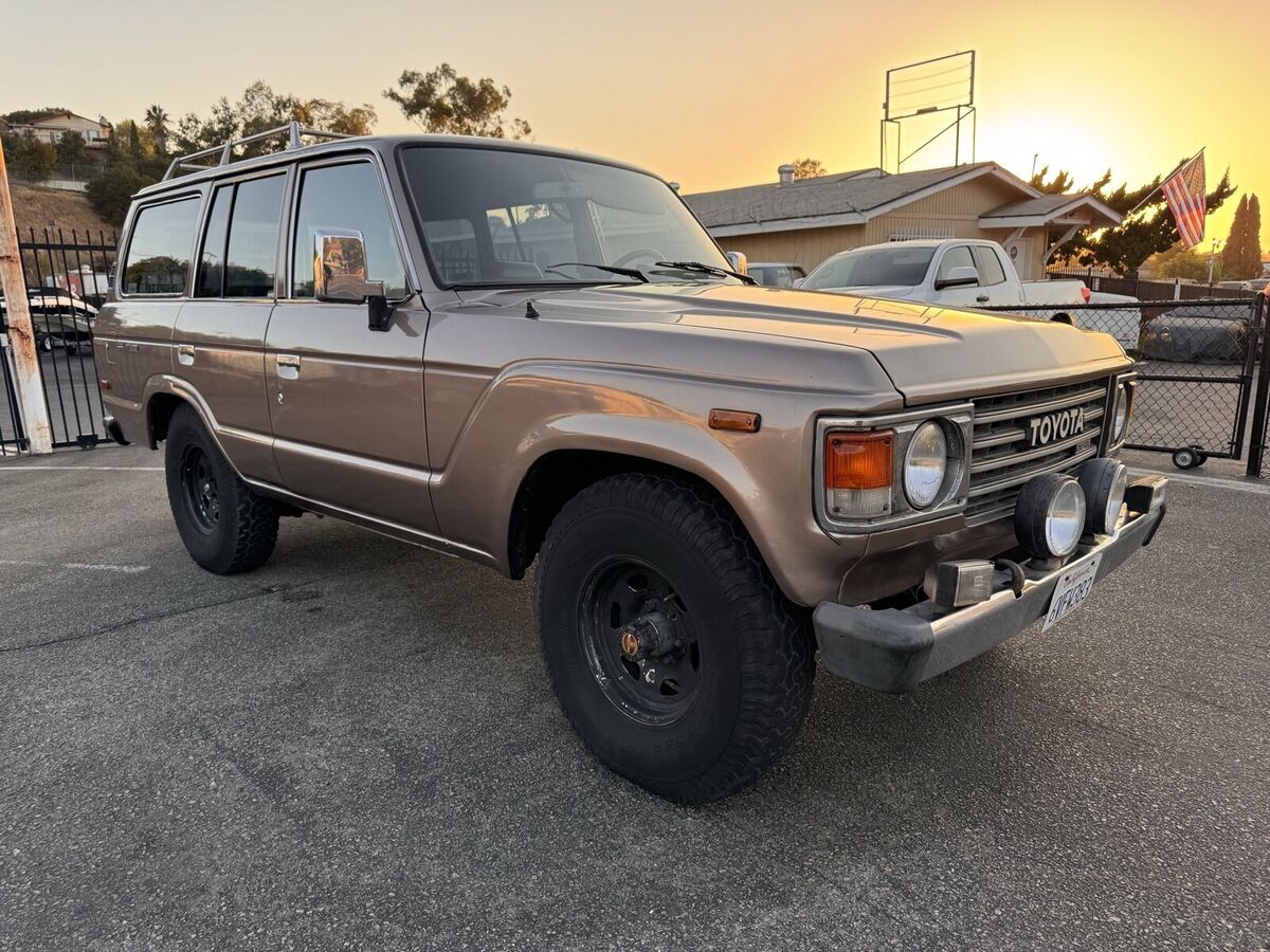 1987 toyota land cruiser brown hj60