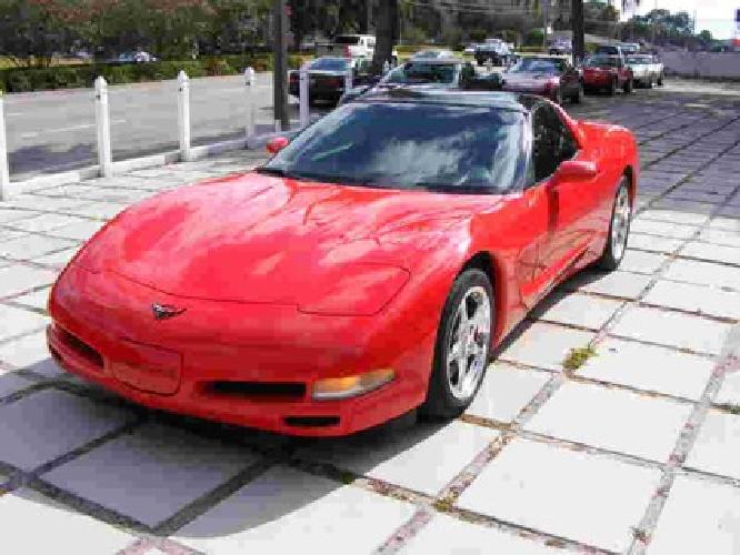 corvette 2002 red coupe in largo, fl