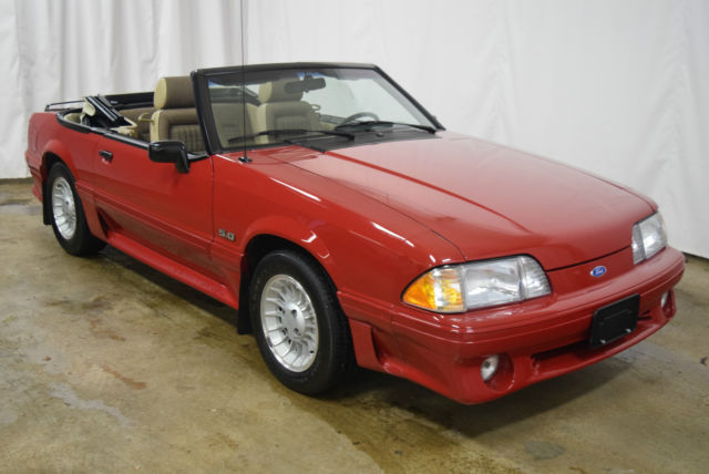 1989 ford mustang gt 5.0 conv **16,075 miles** fox body survivor cream puff