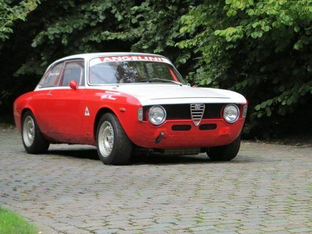 1965 alfa romeo 1600 gta cv red on red angelini car