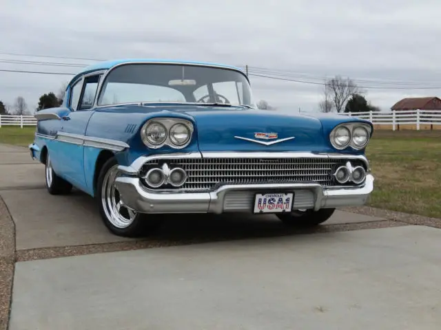 1958 chevy hot rod biscayne 2- door sedan v8 283ci