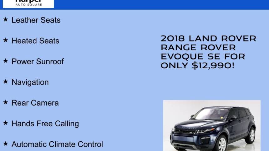 2018 land rover range rover evoque se
