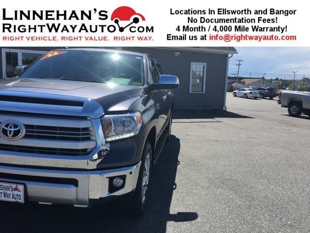2014 toyota tundra 1794 4x4 1794 4dr crewmax cab pickup sb (5.7l v8 for sale in bangor, maine