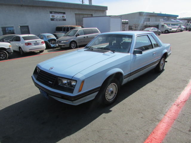 1980 mustang coupe - 66k mile original car - baby blue