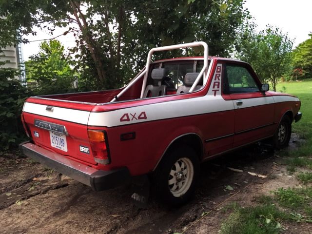 1980 subaru brat gl standard cab pickup 2-door 1.6l