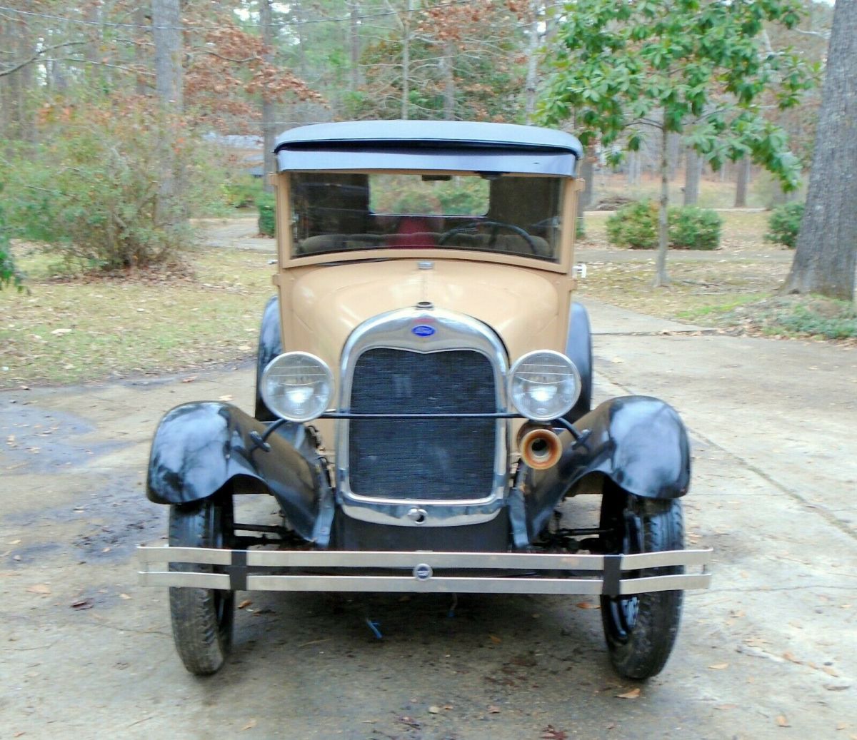 1929 ford model a business coupe resto matching motor & vin #'s ship