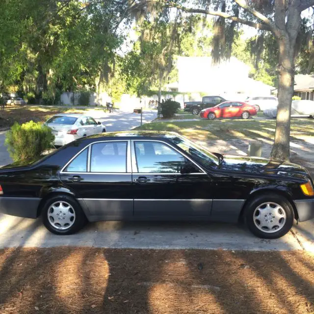 mercedes-benz 300se 1993 s class black no reserve