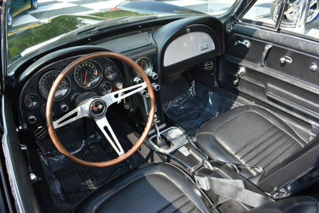1967 chevrolet corvette, factory 900 code triple black, 350hp, air conditioning!