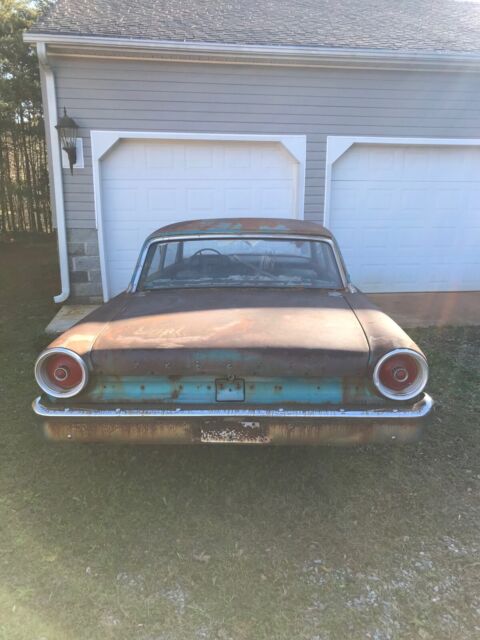 1963 ford galaxie green rwd manual