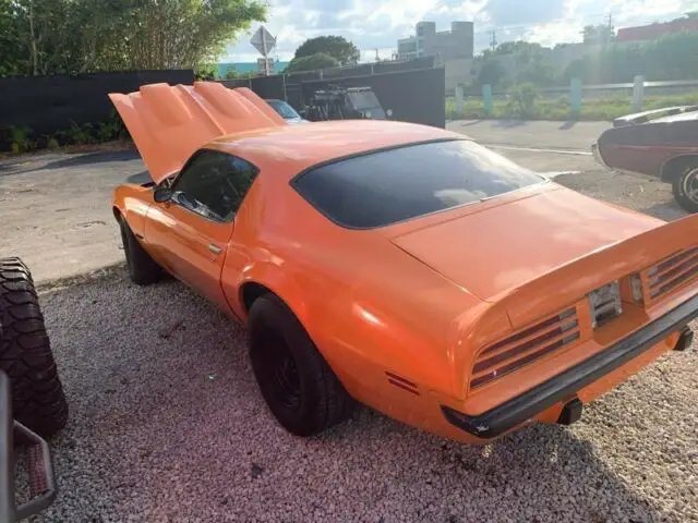 1974 pontiac fire bird 73567 miles orange 350 select
