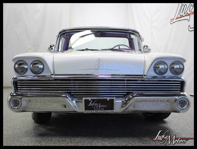 1959 ford ranchero custom pick up 13,501 miles white/purple pickup truck automa