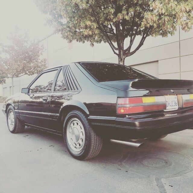 ford mustang gt 5.0 hatchback foxbody ca car clean title foxbody hatchback black