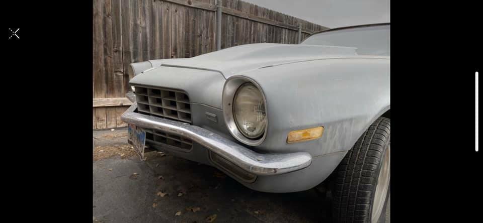 1973 camaro type lt # 64 silver #785 black cloth good roller straight body rare