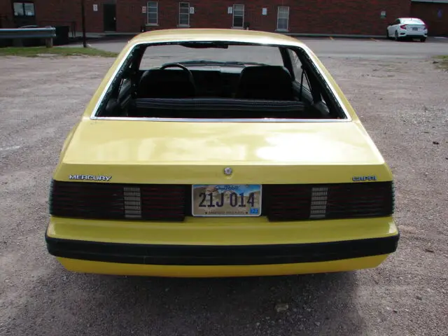 1980 mercury capri 2.3 liter 4 cylinder and 4 speed black interior!