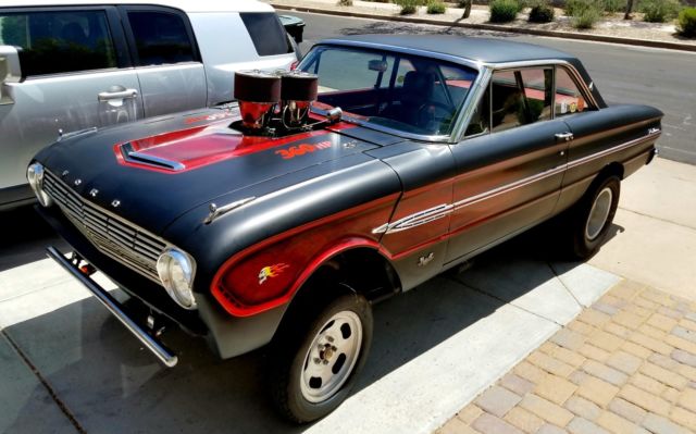 1963 ford falcon futura gasser drag 557 ci. hot rod hurst vintage rare