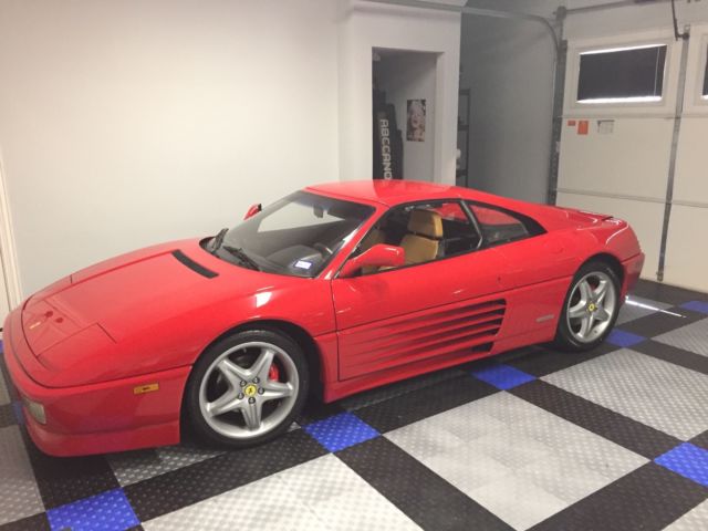 ferrari 348 ts 1989 exceptional condition red/tan
