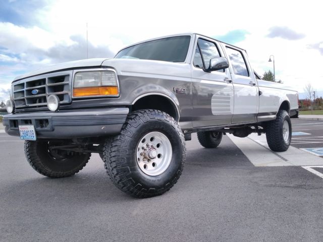 1994 ford f350 xlt crew cab long bed 4x4 7.5 v8 fi 100% rust free no reserve