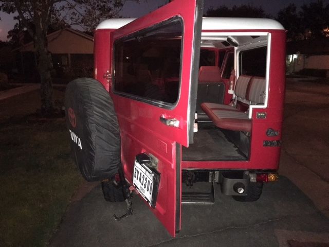 classic 1970 toyota fj43 land cruiser - 4x4 - red - beautiful inside and out