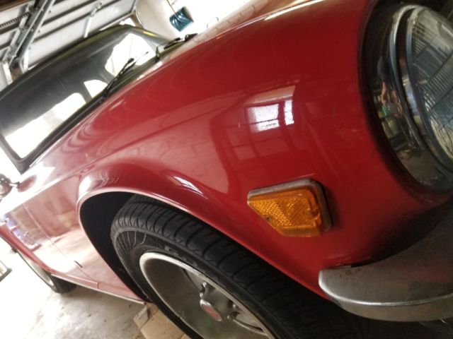 1976 triumph tr6 base convertible 2-door 2.5l low miles red hot sports car