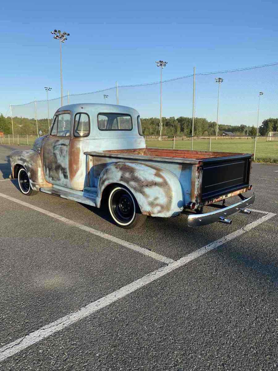 1952 chevrolet 3100 blue rwd manual