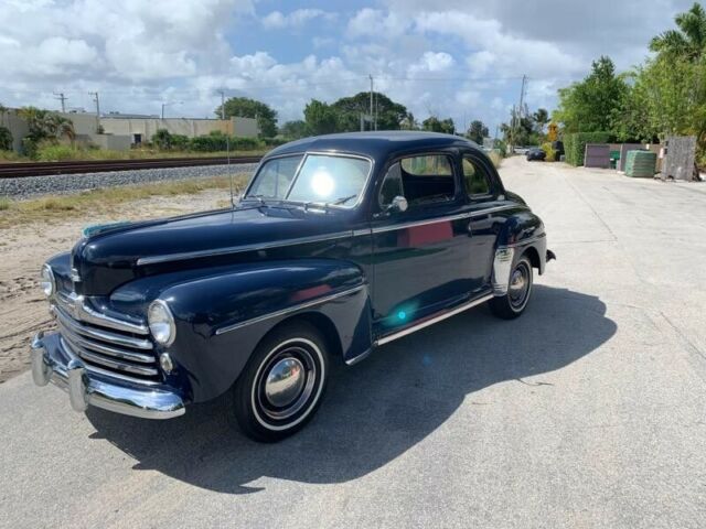 1948 ford deluxe coupe coupe 62800 miles dark blue 225ci flat head v8 3 speed m