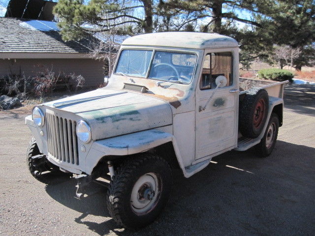 1948 willy's jeep pickup 4x4 truck all original "barn find"